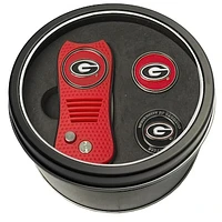 Georgia Bulldogs Divot Tool & Ball Markers Personalized Tin Gift Set