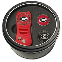 Georgia Bulldogs Divot Tool & Ball Markers Personalized Tin Gift Set