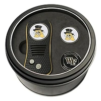 Wake Forest Demon Deacons Divot Tool & Ball Markers Personalized Tin Gift Set