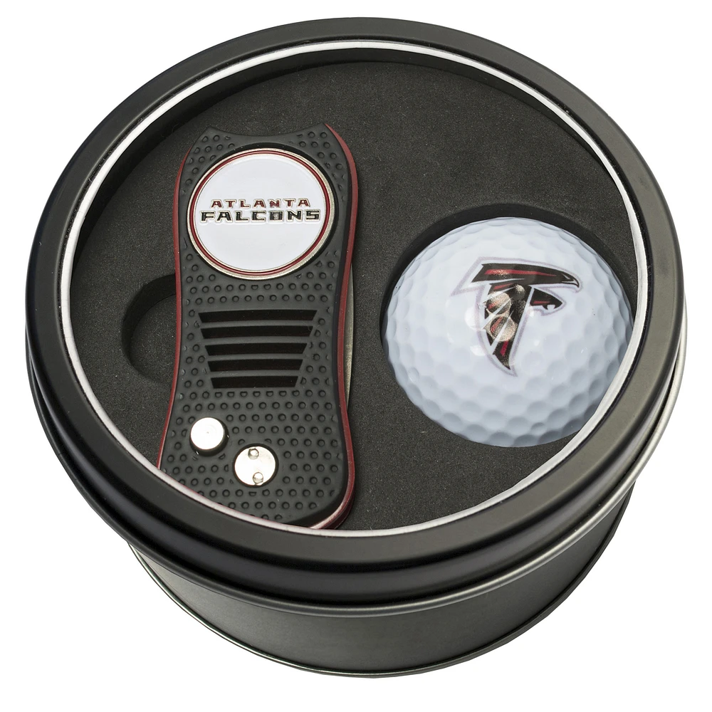 Atlanta Falcons Divot Tool & Golf Ball Personalized Tin Gift Set