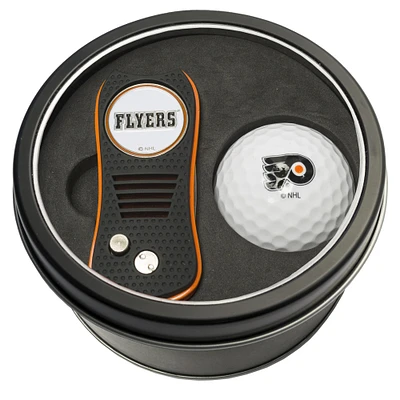 Philadelphia Flyers Divot Tool & Golf Ball Personalized Tin Gift Set