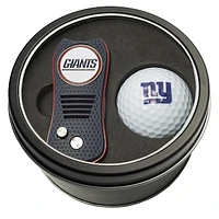 New York Giants Divot Tool & Golf Ball Personalized Tin Gift Set