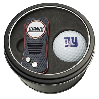 New York Giants Divot Tool & Golf Ball Personalized Tin Gift Set