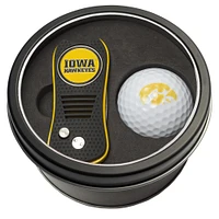 Iowa Hawkeyes Divot Tool & Golf Ball Personalized Tin Gift Set