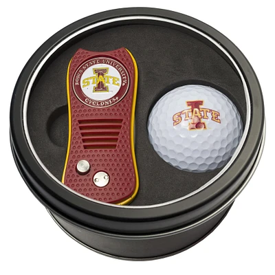 Iowa State Cyclones Divot Tool & Golf Ball Personalized Tin Gift Set