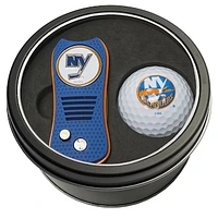 New York Islanders Divot Tool & Golf Ball Personalized Tin Gift Set