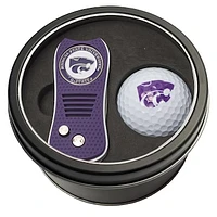 Kansas State Wildcats Divot Tool & Golf Ball Personalized Tin Gift Set