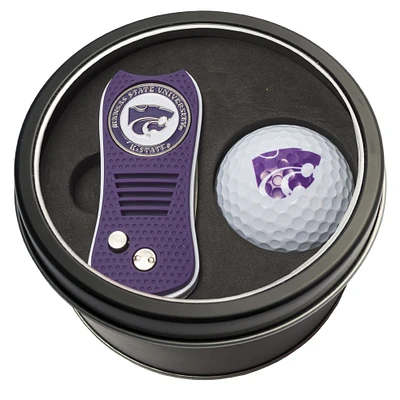 Kansas State Wildcats Divot Tool & Golf Ball Personalized Tin Gift Set