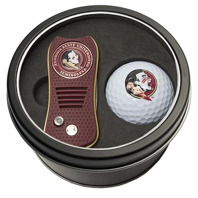 Florida State Seminoles Divot Tool & Golf Ball Personalized Tin Gift Set