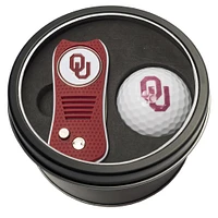 Oklahoma Sooners Divot Tool & Golf Ball Personalized Tin Gift Set