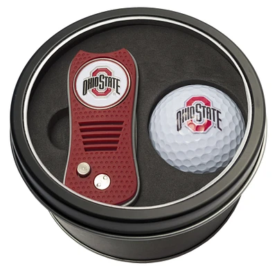 Ohio State Buckeyes Divot Tool & Golf Ball Personalized Tin Gift Set