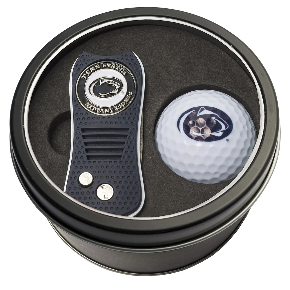 Penn State Nittany Lions Divot Tool & Golf Ball Personalized Tin Gift Set