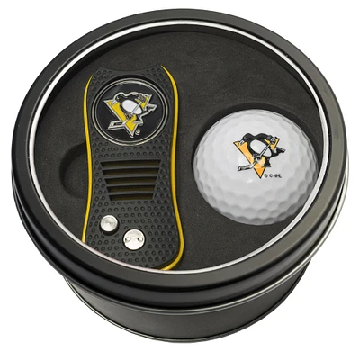 Pittsburgh Penguins Divot Tool & Golf Ball Personalized Tin Gift Set
