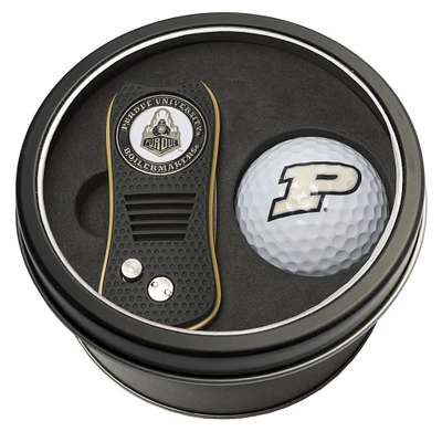 Purdue Boilermakers Divot Tool & Golf Ball Personalized Tin Gift Set