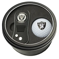 Las Vegas Raiders Divot Tool & Golf Ball Personalized Tin Gift Set