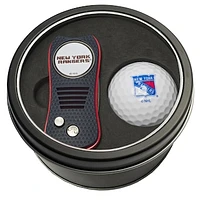 New York Rangers Divot Tool & Golf Ball Personalized Tin Gift Set