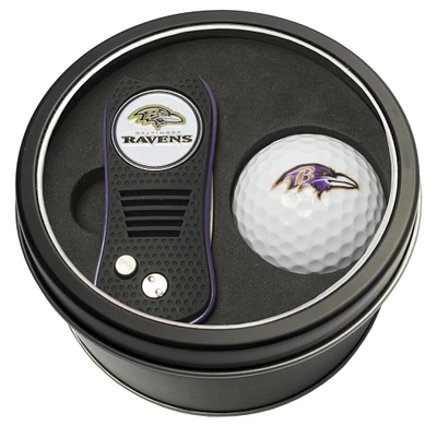 Baltimore Ravens Divot Tool & Golf Ball Personalized Tin Gift Set