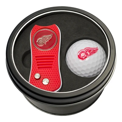 Detroit Red Wings Divot Tool & Golf Ball Personalized Tin Gift Set