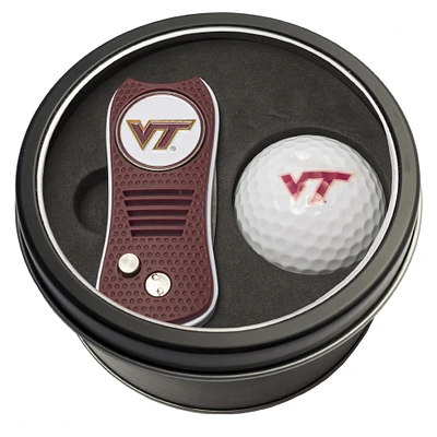 Virginia Tech Hokies Divot Tool & Golf Ball Personalized Tin Gift Set