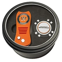 Cincinnati Bengals Divot Tool & Golf Chip Personalized Tin Gift Set