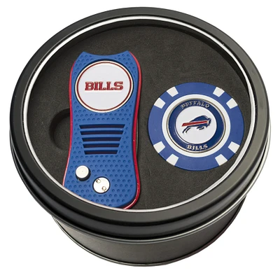 Buffalo Bills Divot Tool & Golf Chip Personalized Tin Gift Set