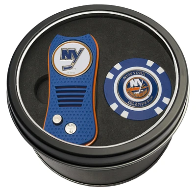 New York Islanders Divot Tool & Golf Chip Personalized Tin Gift Set