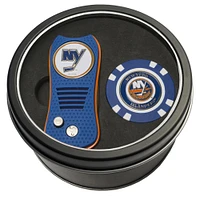 New York Islanders Divot Tool & Golf Chip Personalized Tin Gift Set