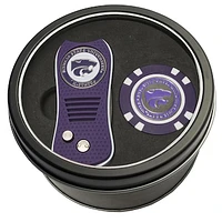 Kansas State Wildcats Divot Tool & Golf Chip Personalized Tin Gift Set