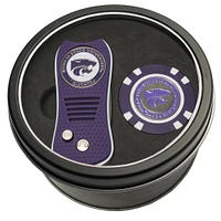 Kansas State Wildcats Divot Tool & Golf Chip Personalized Tin Gift Set