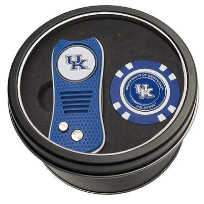 Kentucky Wildcats Divot Tool & Golf Chip Personalized Tin Gift Set