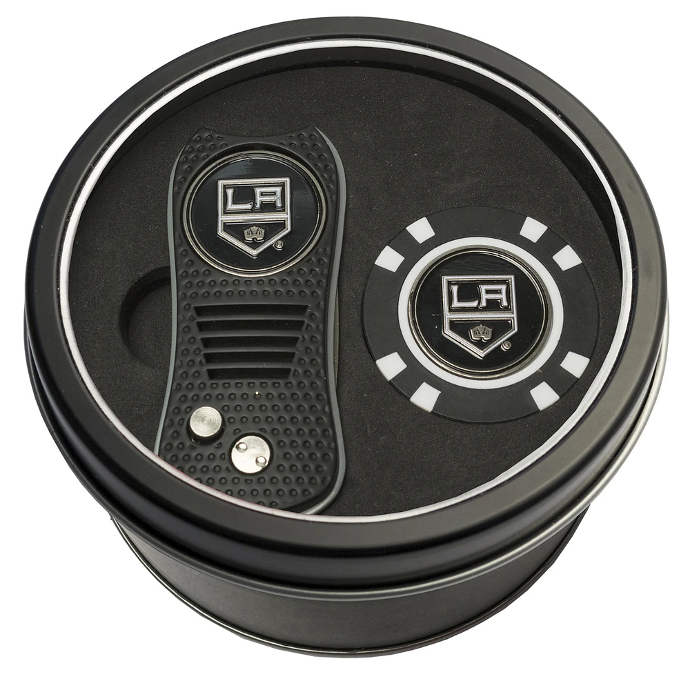 Los Angeles Kings Divot Tool & Golf Chip Personalized Tin Gift Set