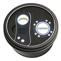 Los Angeles Chargers Divot Tool & Golf Chip Personalized Tin Gift Set