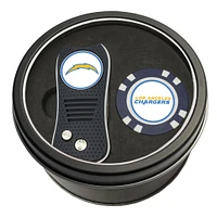Los Angeles Chargers Divot Tool & Golf Chip Personalized Tin Gift Set