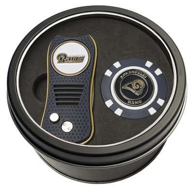 Los Angeles Rams Divot Tool & Golf Chip Personalized Tin Gift Set
