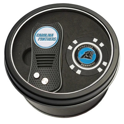 Carolina Panthers Divot Tool & Golf Chip Personalized Tin Gift Set