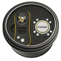 Pittsburgh Penguins Divot Tool & Golf Chip Personalized Tin Gift Set
