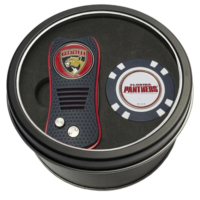 Florida Panthers Divot Tool & Golf Chip Personalized Tin Gift Set