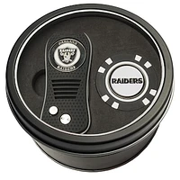 Las Vegas Raiders Divot Tool & Golf Chip Personalized Tin Gift Set