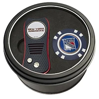 New York Rangers Divot Tool & Golf Chip Personalized Tin Gift Set