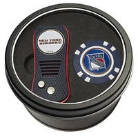 New York Rangers Divot Tool & Golf Chip Personalized Tin Gift Set
