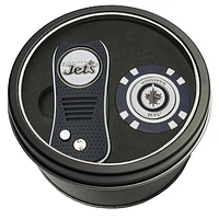 Winnipeg Jets Divot Tool & Golf Chip Personalized Tin Gift Set