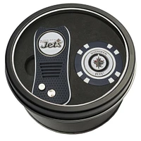 Winnipeg Jets Divot Tool & Golf Chip Personalized Tin Gift Set