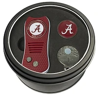 Alabama Crimson Tide Divot Tool Ball Marker & Cap Clip Personalized Tin Gift Set
