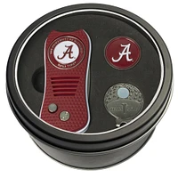 Alabama Crimson Tide Divot Tool Ball Marker & Cap Clip Personalized Tin Gift Set