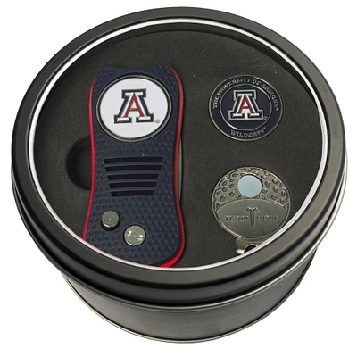 Arizona Wildcats Divot Tool Ball Marker & Cap Clip Personalized Tin Gift Set