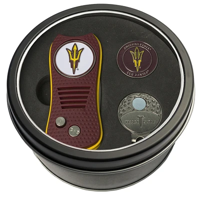 Arizona State Sun Devils Divot Tool Ball Marker & Cap Clip Personalized Tin Gift Set