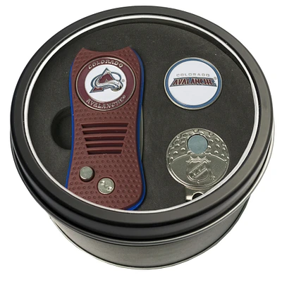 Colorado Avalanche Divot Tool Ball Marker & Cap Clip Personalized Tin Gift Set