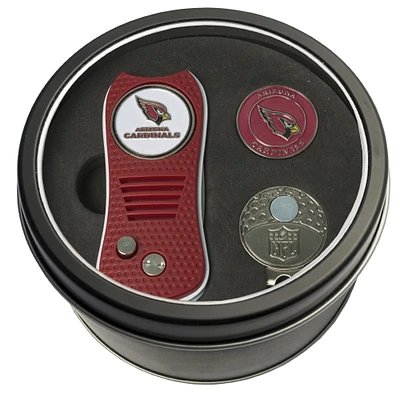 Arizona Cardinals Divot Tool Ball Marker & Cap Clip Personalized Tin Gift Set