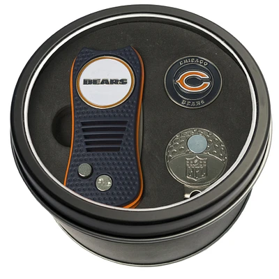 Chicago Bears Divot Tool Ball Marker & Cap Clip Personalized Tin Gift Set