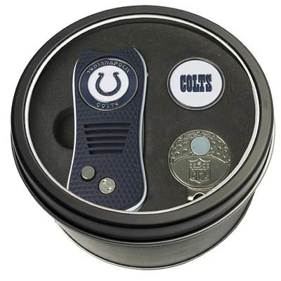 Indianapolis Colts Divot Tool Ball Marker & Cap Clip Personalized Tin Gift Set